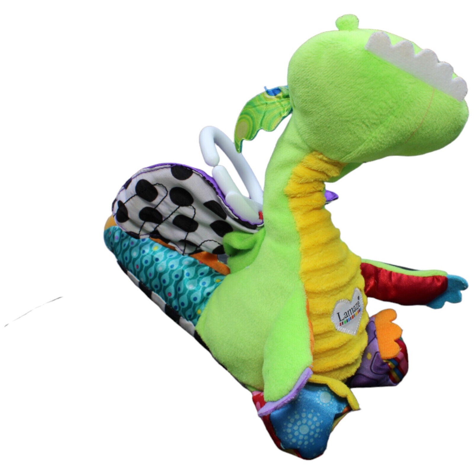 1232236 Lamaze Activity-Kuscheltier, Drache mit beweglichen klappernden Flügeln Activity-Kuscheltier Kumpel Leo Gebraucht