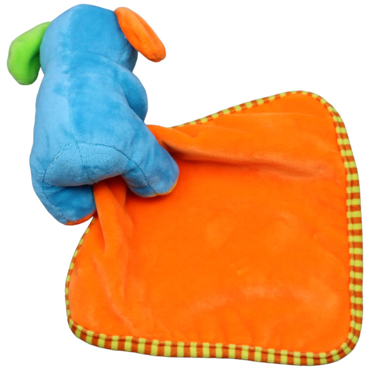 1232259 Unbekannt Schmusetuch, Hund blau-orange Schmusetuch Kumpel Leo Gebraucht Knuddeltuch Kuscheltuch