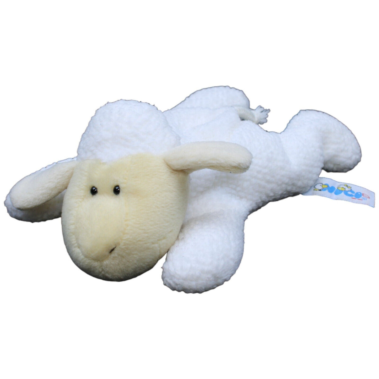 1232286 NICI Beanbag, Vintage Schaf weiß Kuscheltier Kumpel Leo Gebraucht