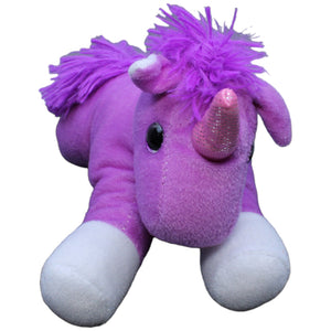 1232293 Whitehouse Leisure Einhorn liegend, lila Kuscheltier Kumpel Leo Gebraucht