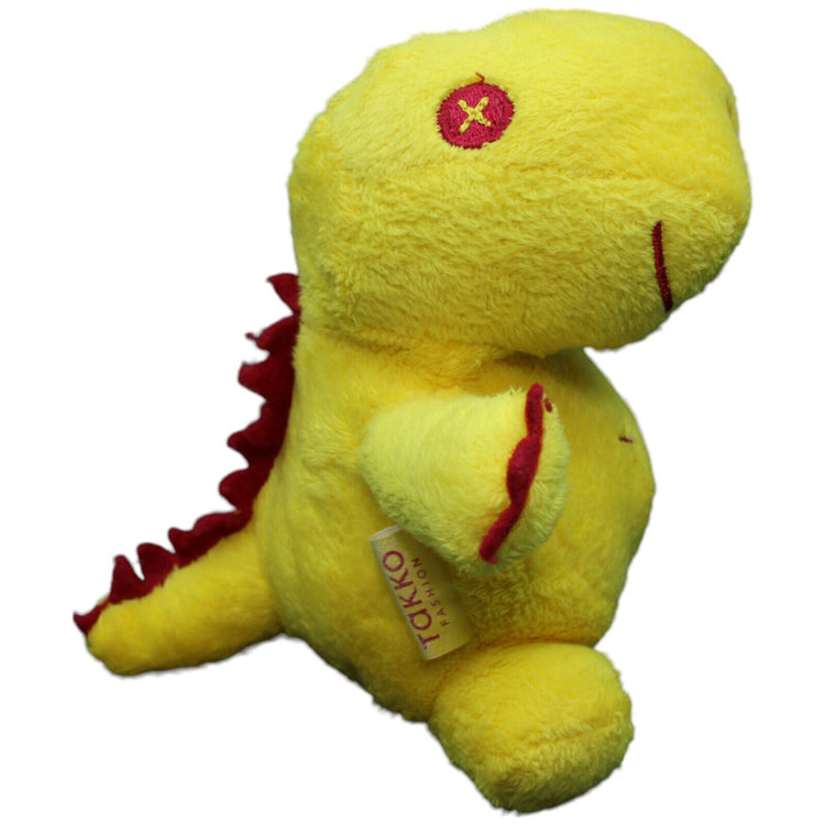 1232296 Takko Dinosaurier mit Knopfaugen, gelb Kuscheltier Kumpel Leo Gebraucht