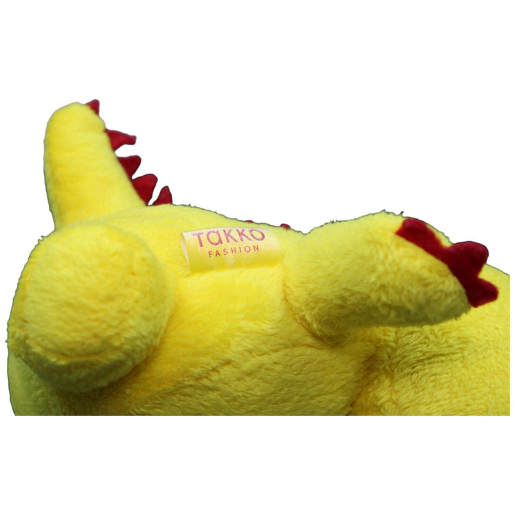 1232296 Takko Dinosaurier mit Knopfaugen, gelb Kuscheltier Kumpel Leo Gebraucht