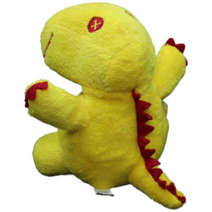 1232296 Takko Dinosaurier mit Knopfaugen, gelb Kuscheltier Kumpel Leo Gebraucht