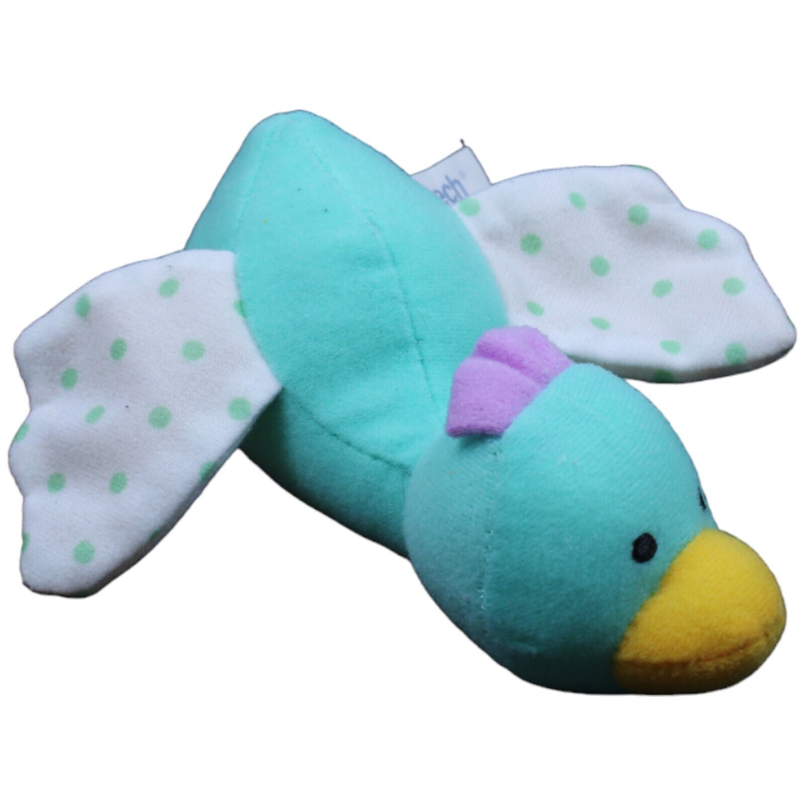 1232300 VTech Ente liegend, türkis Kuscheltier Kumpel Leo Gebraucht