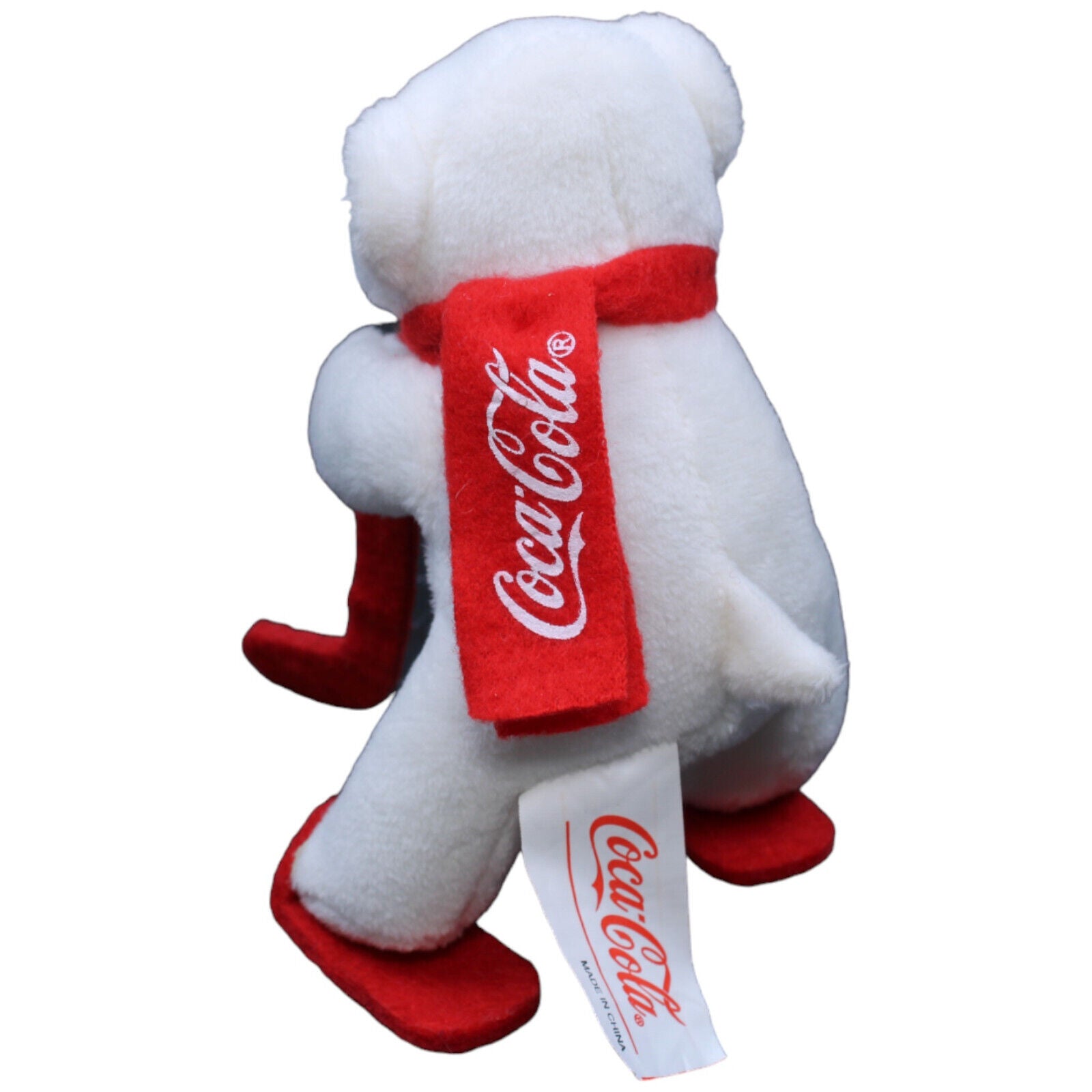 1232301 Coca Cola Coca-Cola, Eisbär mit Hockeyschläger und Schlittschuhen Kuscheltier Kumpel Leo Gebraucht