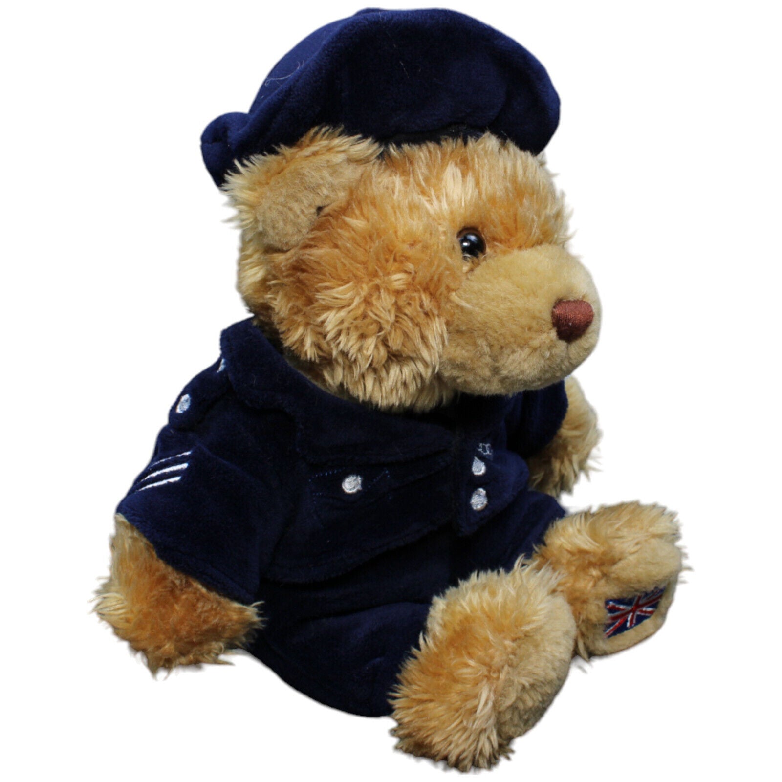 1232362 Keel Toys Uniform Teddybär, Polizei Großbritannien Kuscheltier Kumpel Leo Gebraucht