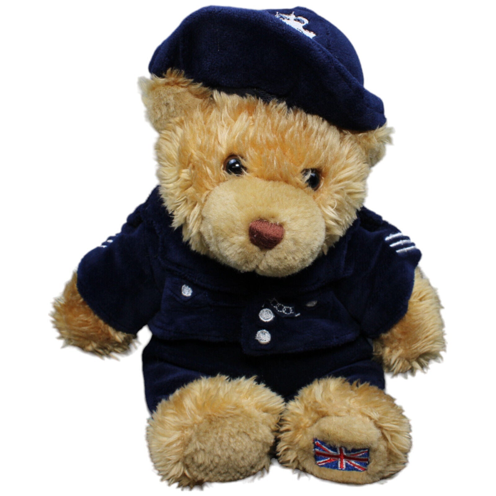 1232362 Keel Toys Uniform Teddybär, Polizei Großbritannien Kuscheltier Kumpel Leo Gebraucht