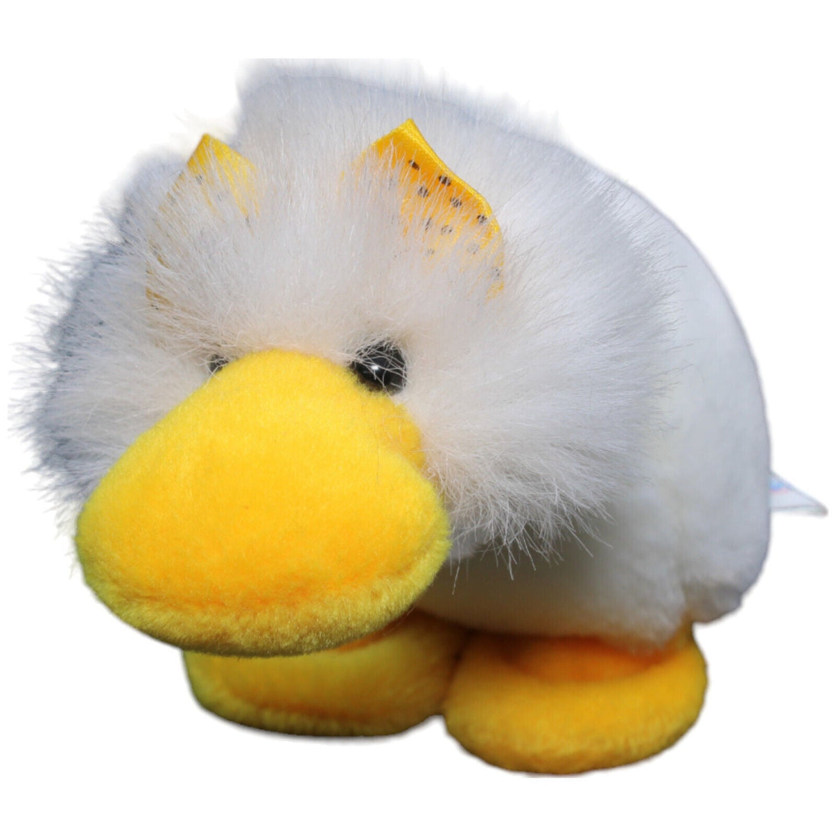 1232408 NICI Ente mit gelber Haarschleife Kuscheltier Kumpel Leo Gebraucht