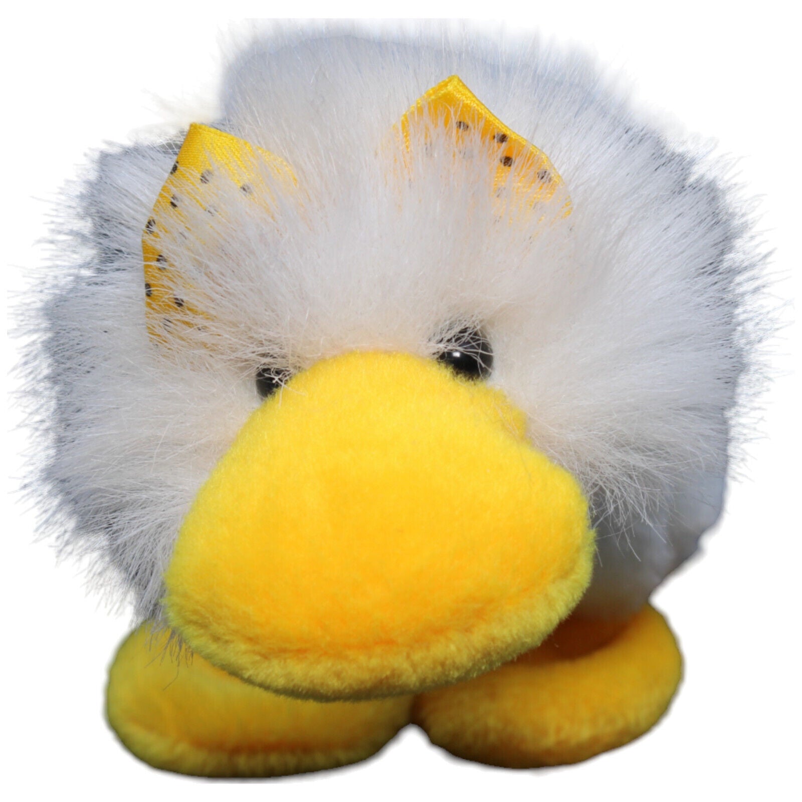 1232408 NICI Ente mit gelber Haarschleife Kuscheltier Kumpel Leo Gebraucht