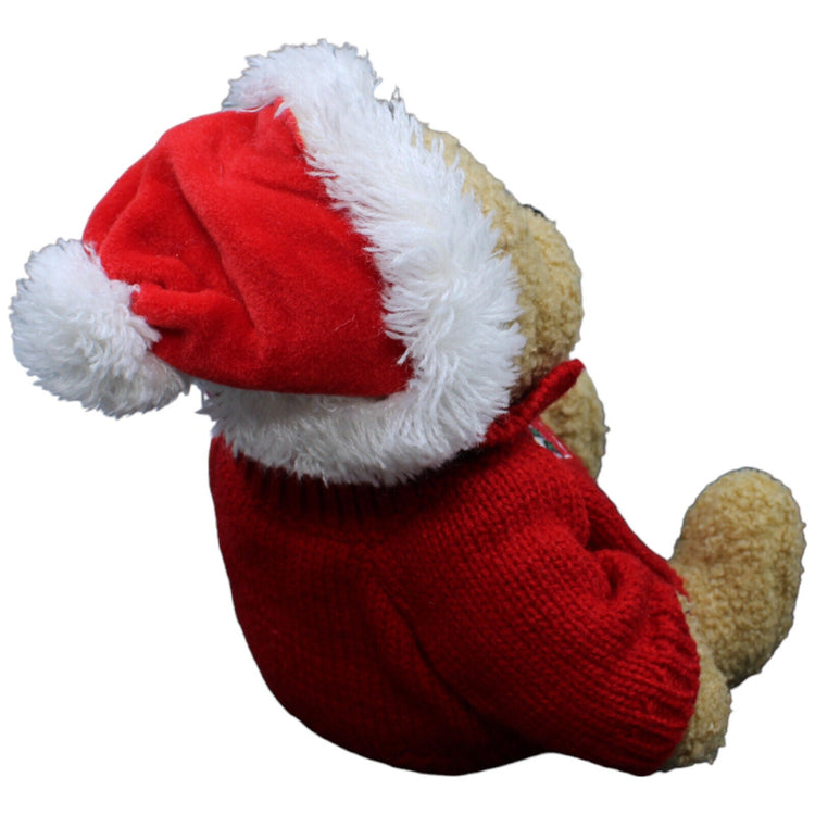 1232412 Quelle Teddybär mit Weihnachtsmütze & Pullover Kuscheltier Kumpel Leo Gebraucht