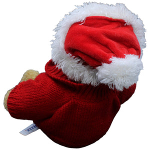 1232412 Quelle Teddybär mit Weihnachtsmütze & Pullover Kuscheltier Kumpel Leo Gebraucht