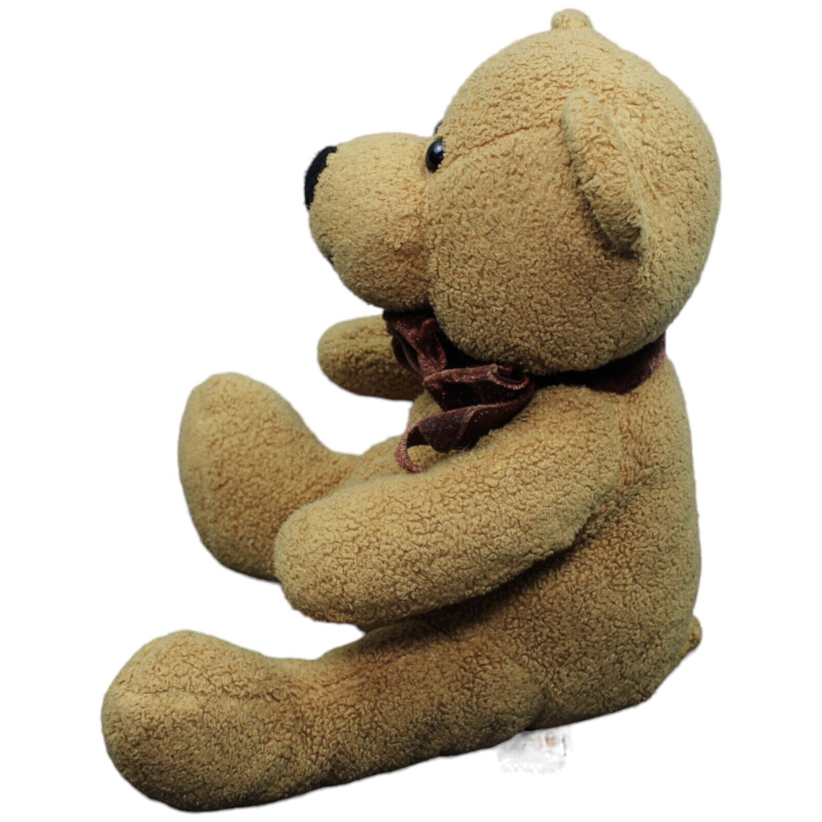 1232414 Kuschelwuschel Teddybär mit Schleife, sitzend Kuscheltier Kumpel Leo Gebraucht