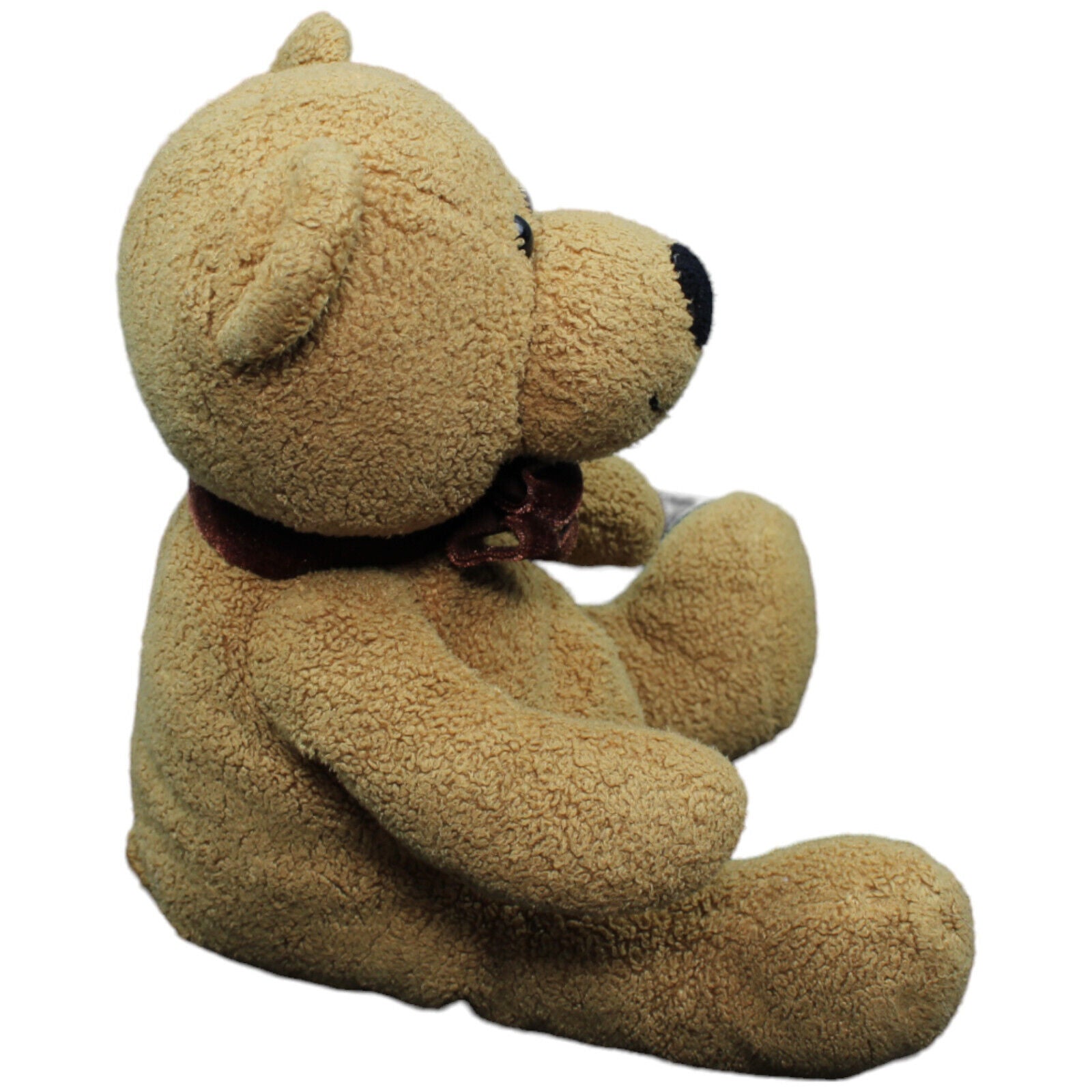 1232414 Kuschelwuschel Teddybär mit Schleife, sitzend Kuscheltier Kumpel Leo Gebraucht