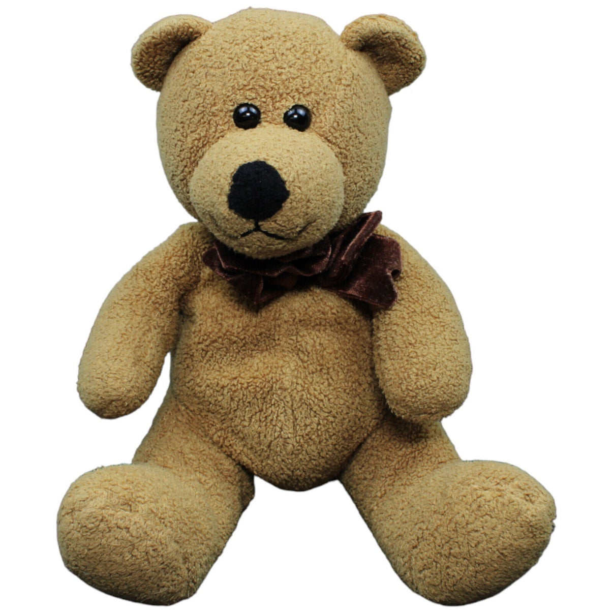 1232414 Kuschelwuschel Teddybär mit Schleife, sitzend Kuscheltier Kumpel Leo Gebraucht