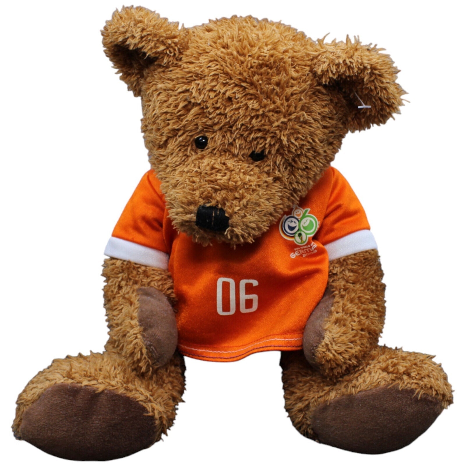 1232419 Bambia FIFA World Cup Germany Goleo 06, Teddybär Kuscheltier Kumpel Leo Gebraucht