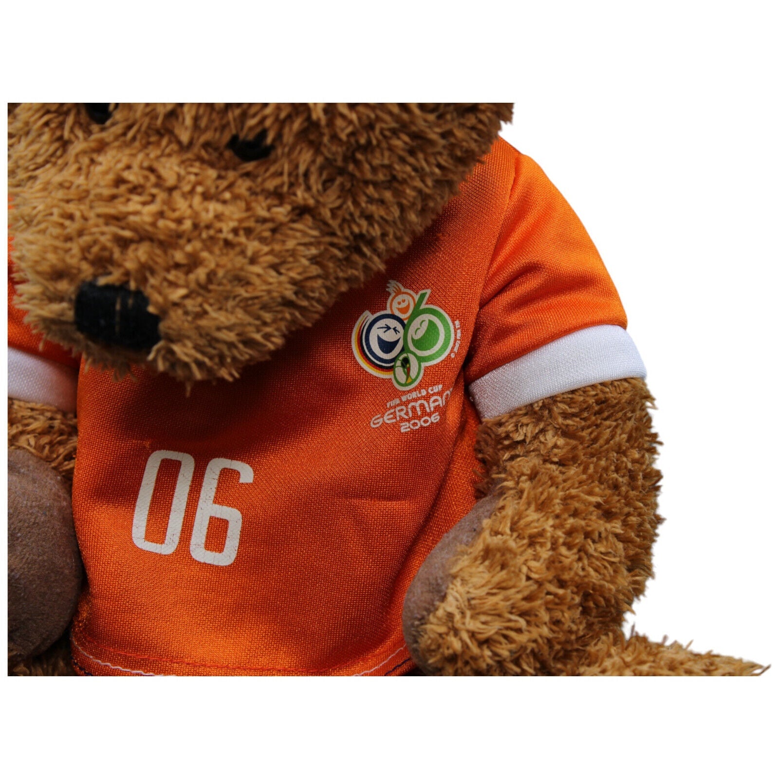 1232419 Bambia FIFA World Cup Germany Goleo 06, Teddybär Kuscheltier Kumpel Leo Gebraucht