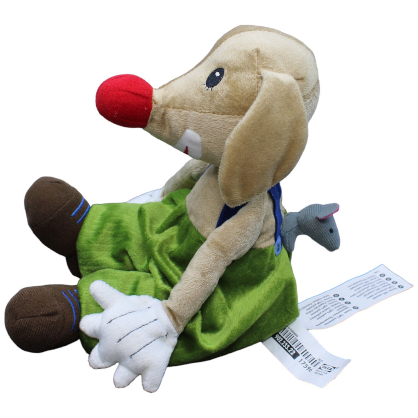 1232427 IKEA Clown Hund, KLAPPAR CIRKUS Plüschfigur Kumpel Leo Gebraucht