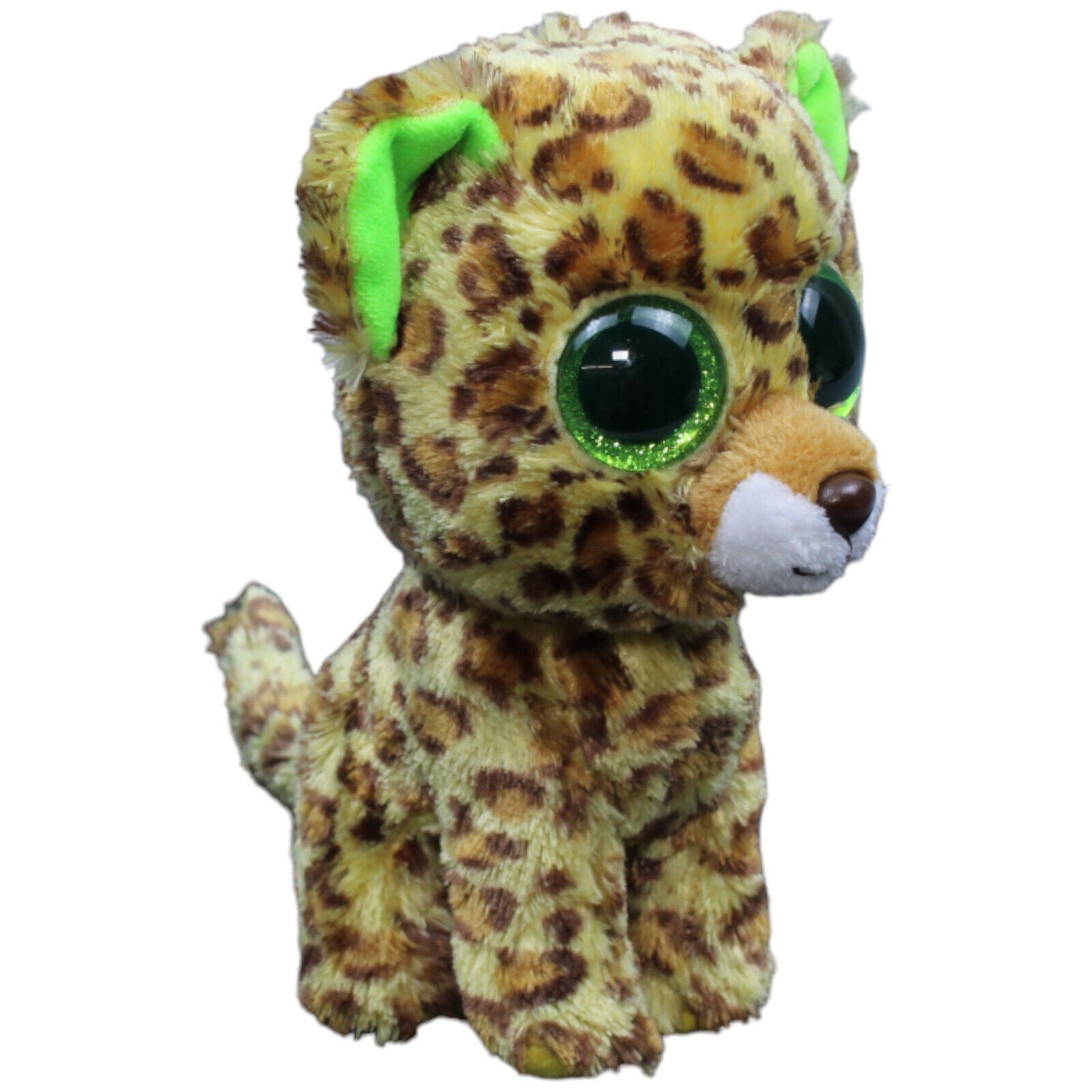 1232431 TY Leopard, sitzend Kuscheltier Kumpel Leo Gebraucht Glubschi