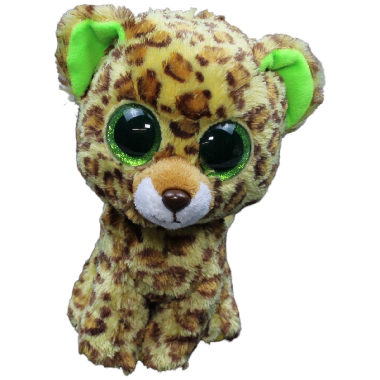 1232431 TY Leopard, sitzend Kuscheltier Kumpel Leo Gebraucht Glubschi