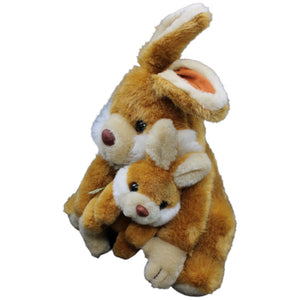 1232443 Schreiner & Schuehle Hase mit Kind, sitzend Kuscheltier Kumpel Leo Gebraucht