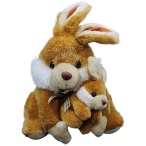 1232443 Schreiner & Schuehle Hase mit Kind, sitzend Kuscheltier Kumpel Leo Gebraucht