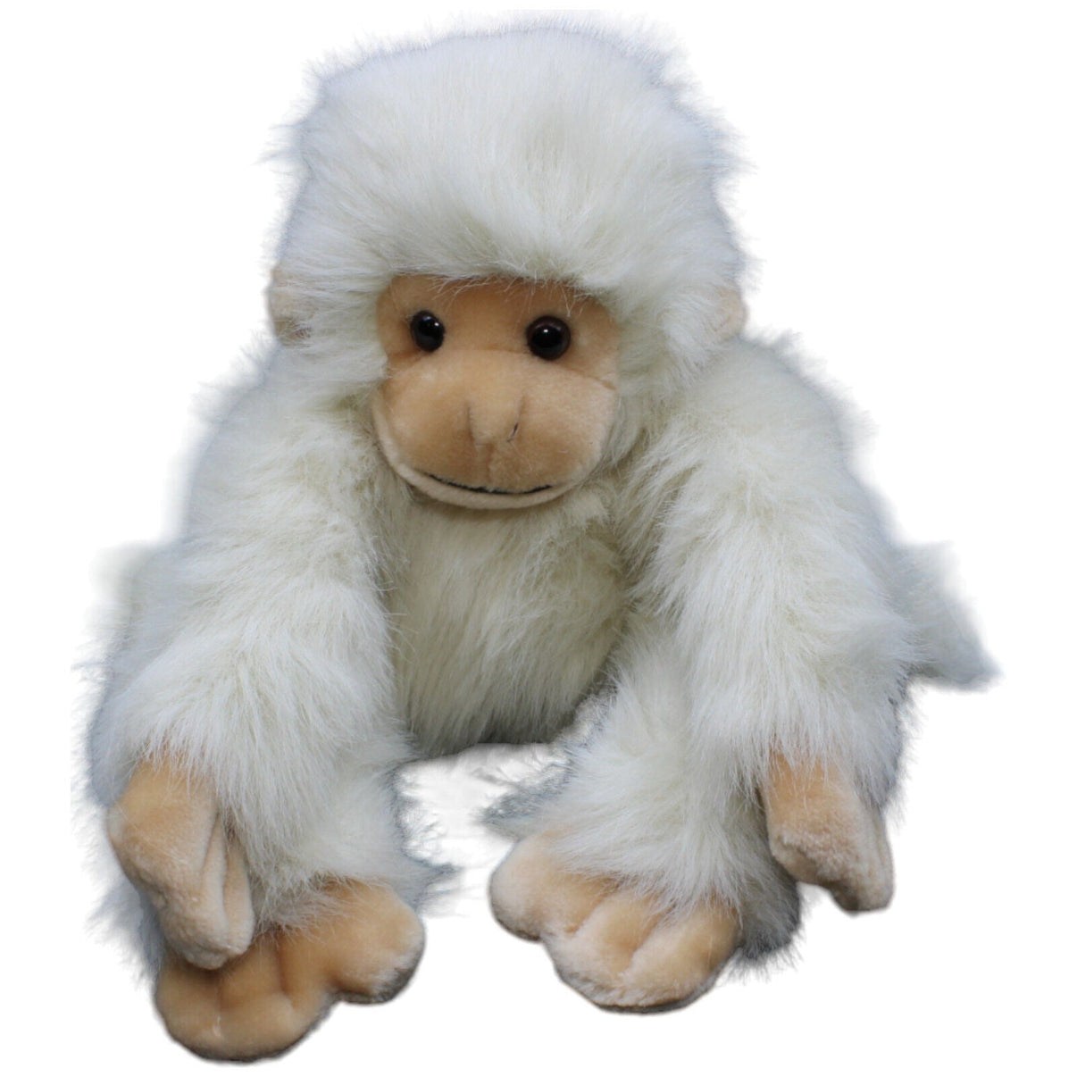 1232448 Karstadt Vintage Affe, weiß Kuscheltier Kumpel Leo Gebraucht