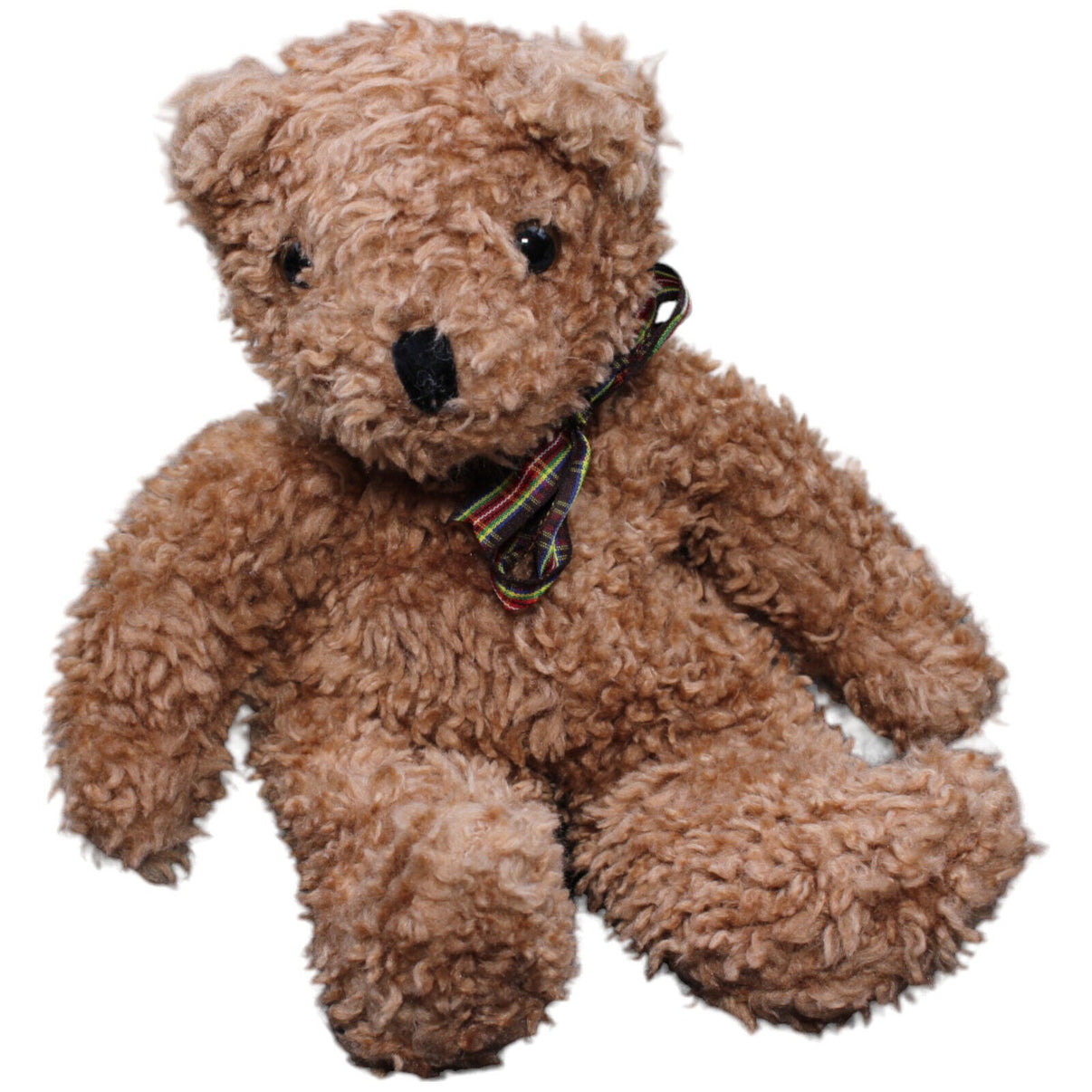 1232449 TY Vintage Teddybär mit Schleife, braun Kuscheltier Kumpel Leo Gebraucht