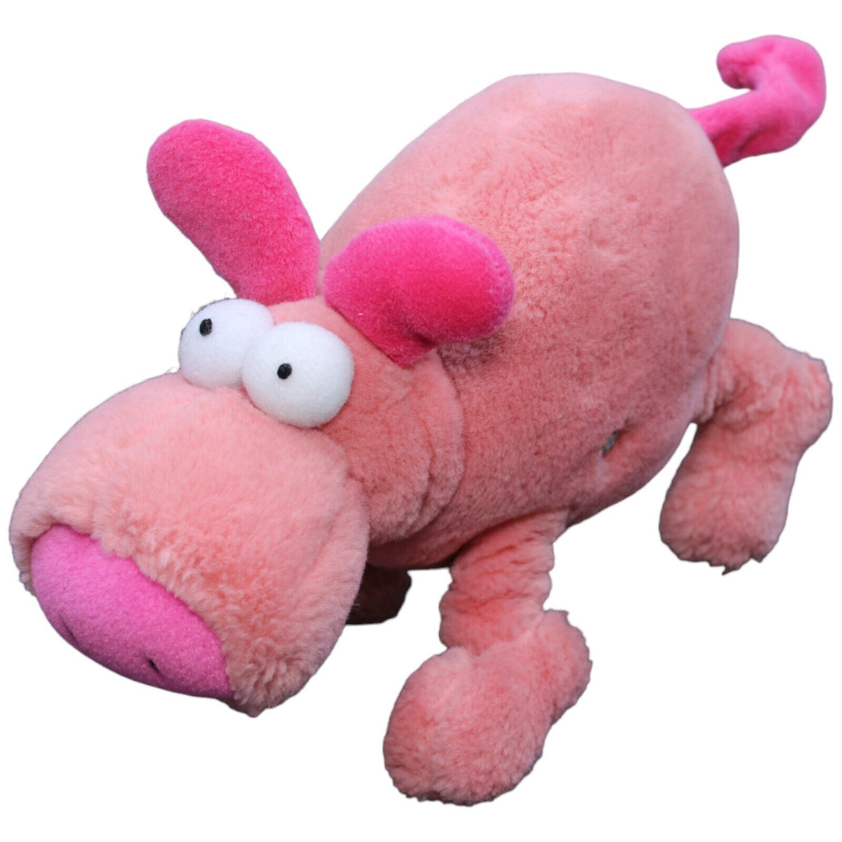 1232455 HEYE Vintage Guillermo Mordillo, Schwein rosa Kuscheltier Kumpel Leo Gebraucht