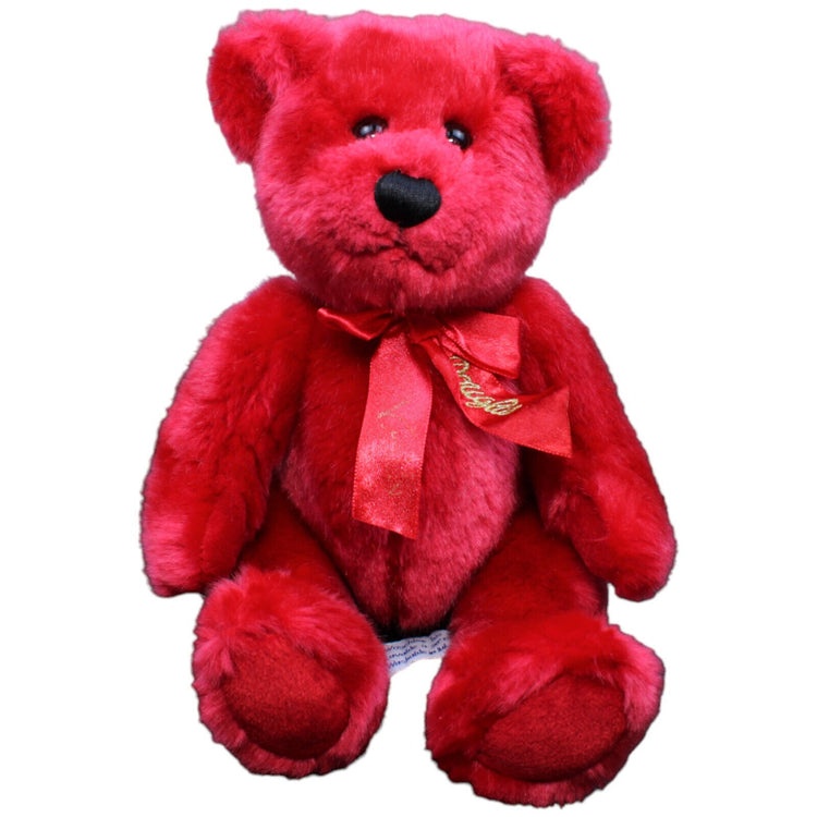 1232480 Heunec Douglas, Samt Teddybär rot Kuscheltier Kumpel Leo Gebraucht