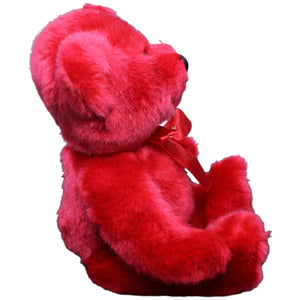 1232480 Heunec Douglas, Samt Teddybär rot Kuscheltier Kumpel Leo Gebraucht