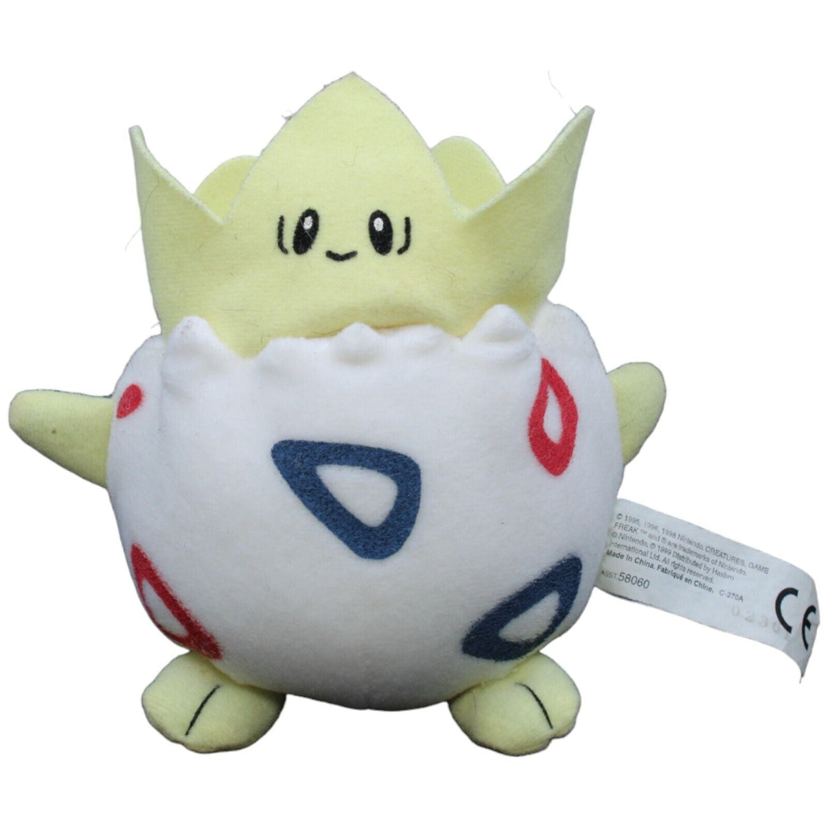1232510 Nintendo Togepi aus Pokémon Plüschfigur Kumpel Leo 14cm _Vintage_ Gebraucht