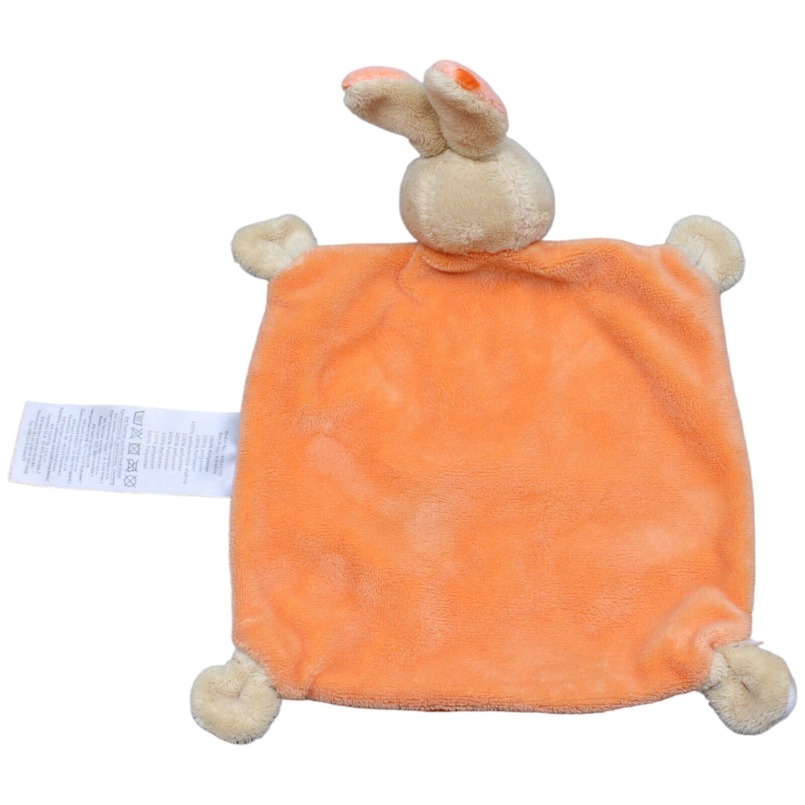 1232552 Ergee Schmusetuch, Hase orange Schmusetuch Kumpel Leo Gebraucht KiK Knuddeltuch