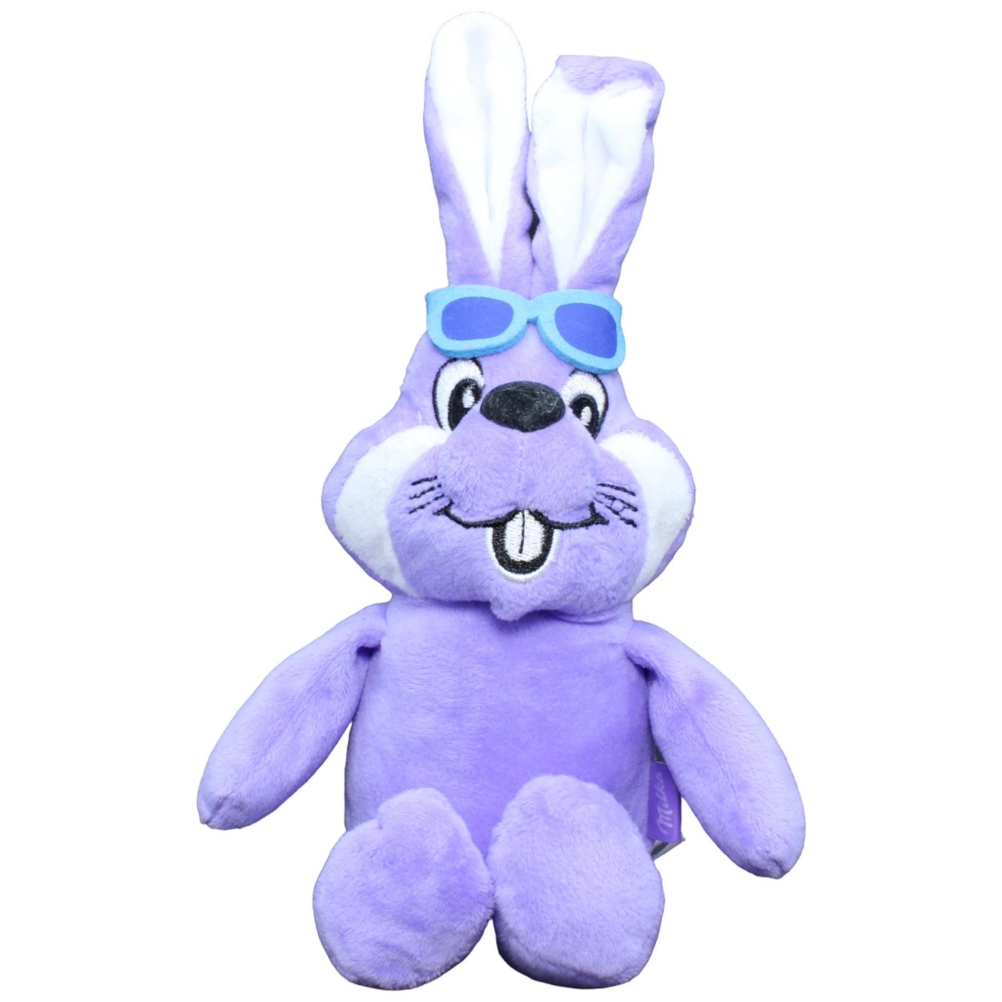 123256-3 Milka Hase mit Brille, lila Kuscheltier Kumpel Leo Gebraucht