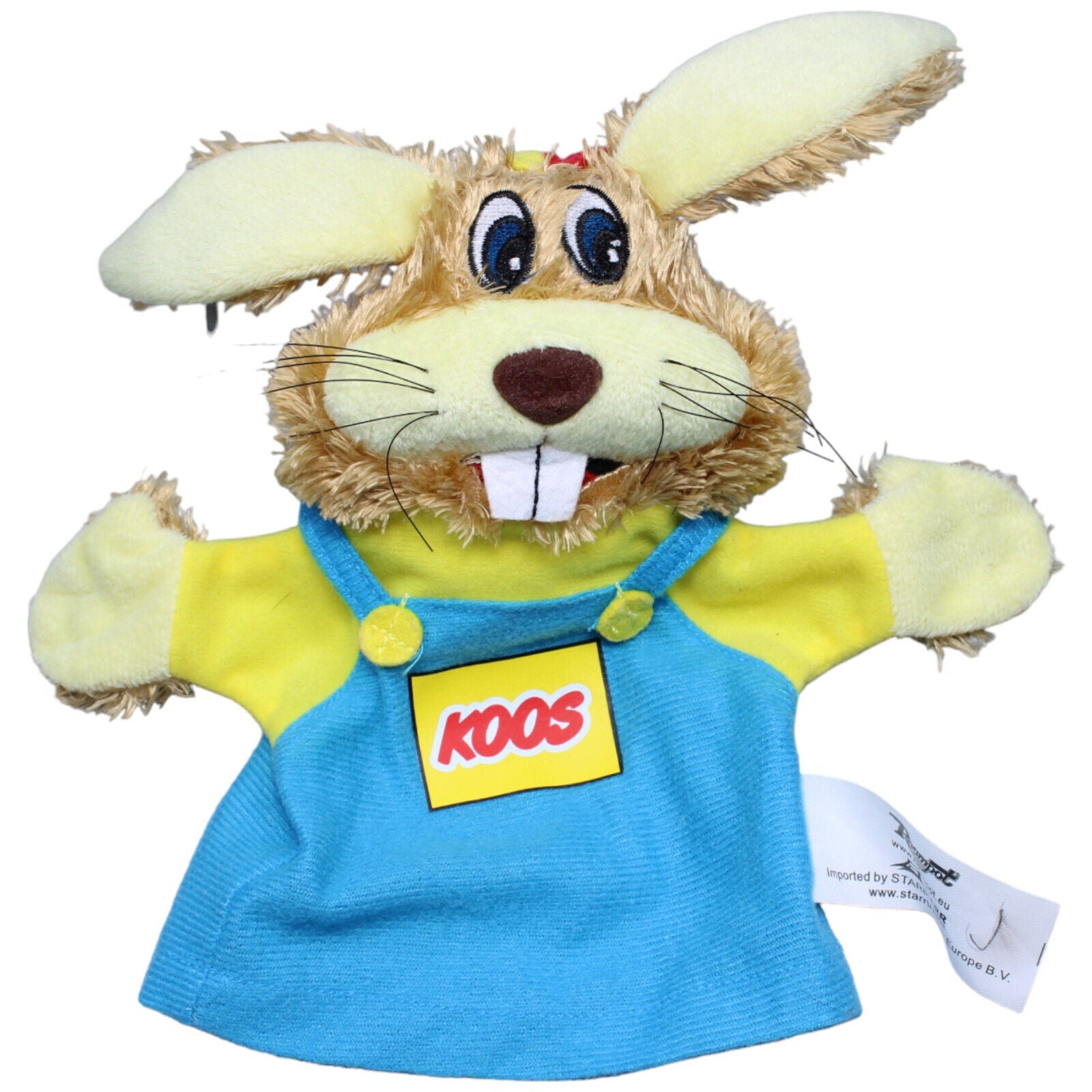 1232562 Koos Handpuppe, Hase Koos aus Koos Kids Club Handpuppe Kumpel Leo Gebraucht