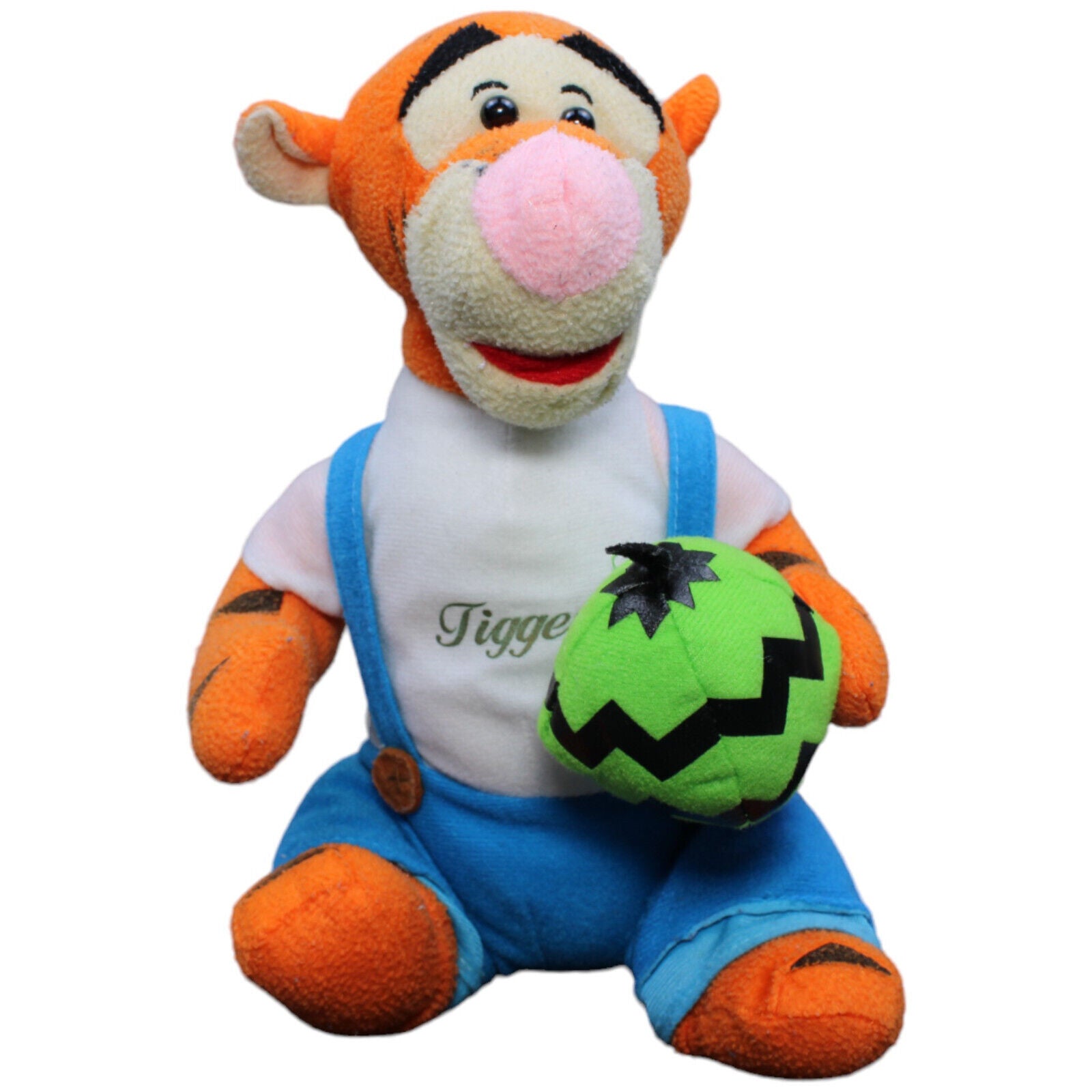 1232573 Disney Tigger in Latzhose aus Disney Winnie Puuh Plüschfigur Kumpel Leo Gebraucht