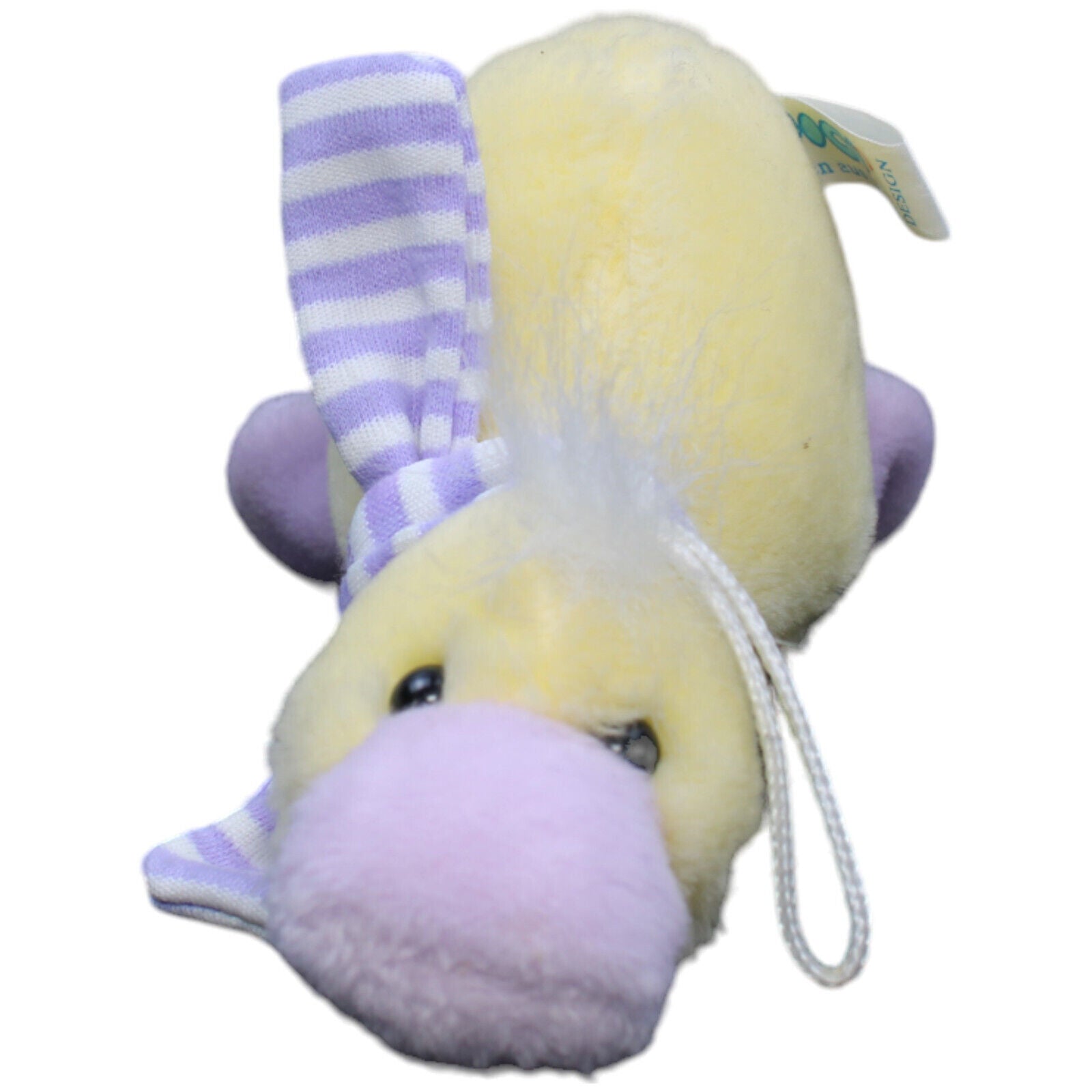 1232596 NICI Ente gelb-lila mit Schal Kuscheltier Kumpel Leo Gebraucht