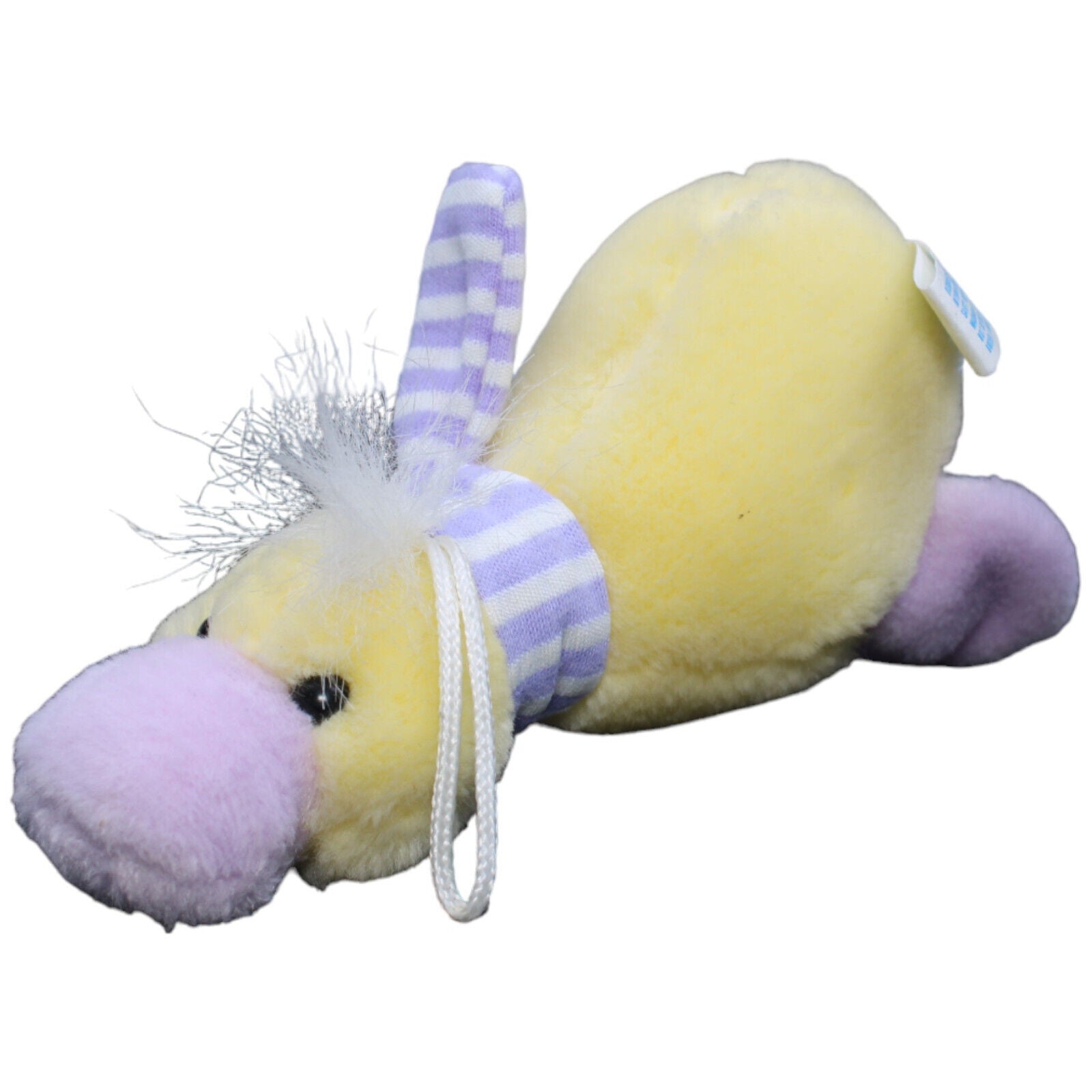 1232596 NICI Ente gelb-lila mit Schal Kuscheltier Kumpel Leo Gebraucht