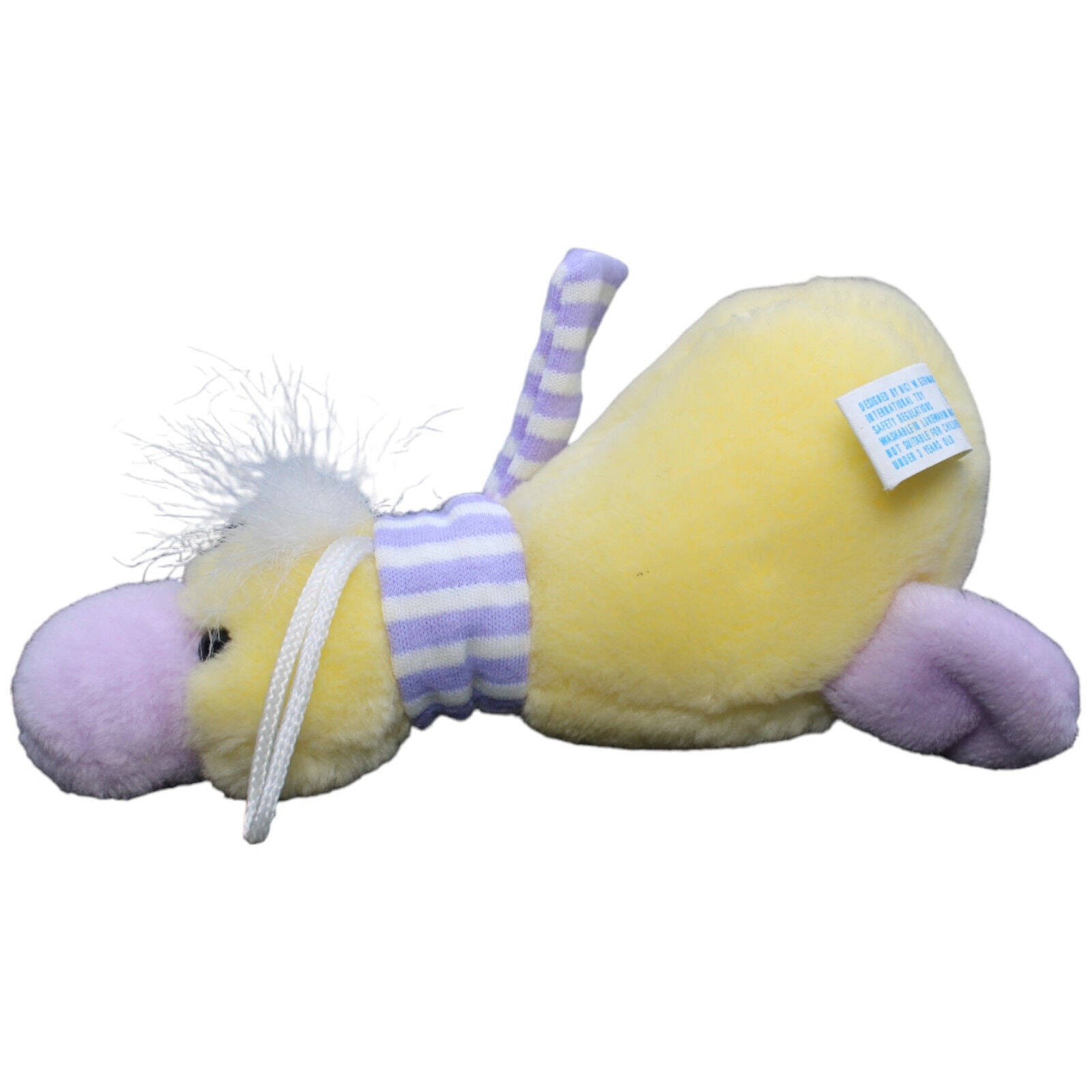 1232596 NICI Ente gelb-lila mit Schal Kuscheltier Kumpel Leo Gebraucht