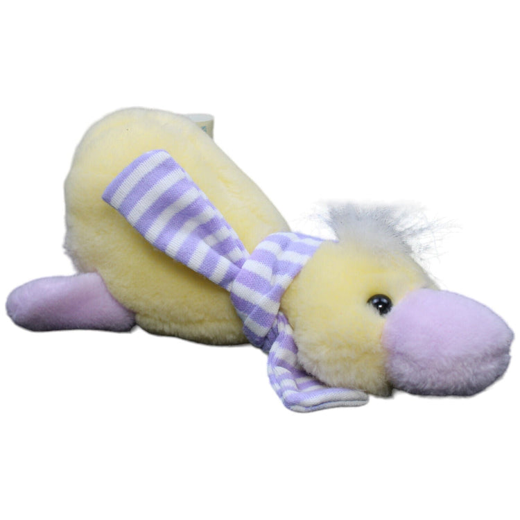 1232596 NICI Ente gelb-lila mit Schal Kuscheltier Kumpel Leo Gebraucht