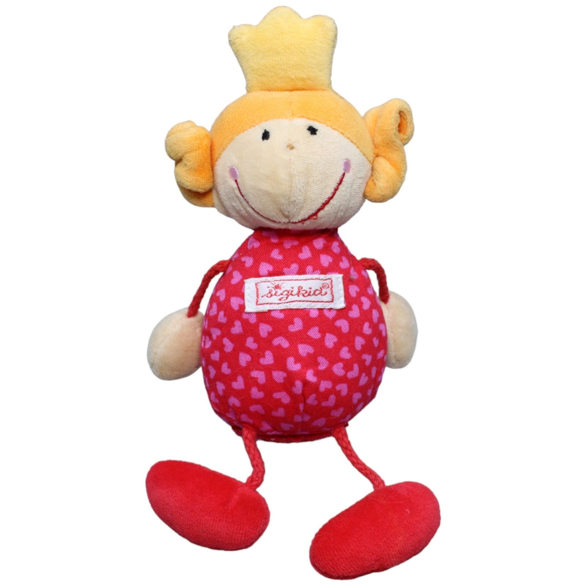 1232640 Sigikid Prinzessin Stoffpuppe mit Klett Kuscheltier Kumpel Leo Gebraucht