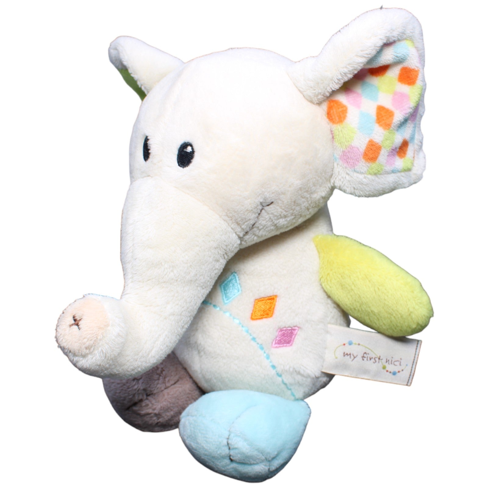 1232648 NICI My first NICI, Elefant bunt Kuscheltier Kumpel Leo Gebraucht