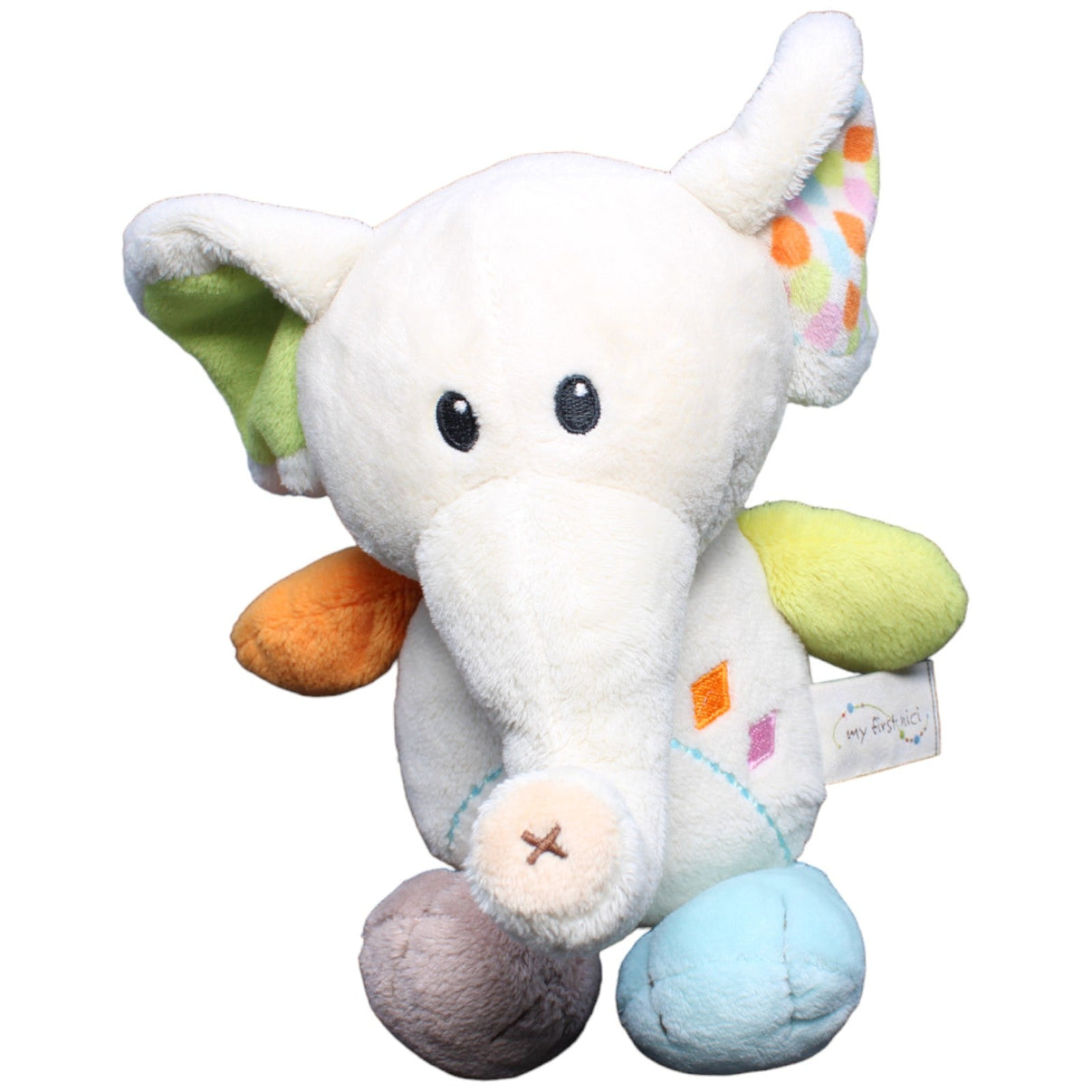 1232648 NICI My first NICI, Elefant bunt Kuscheltier Kumpel Leo Gebraucht