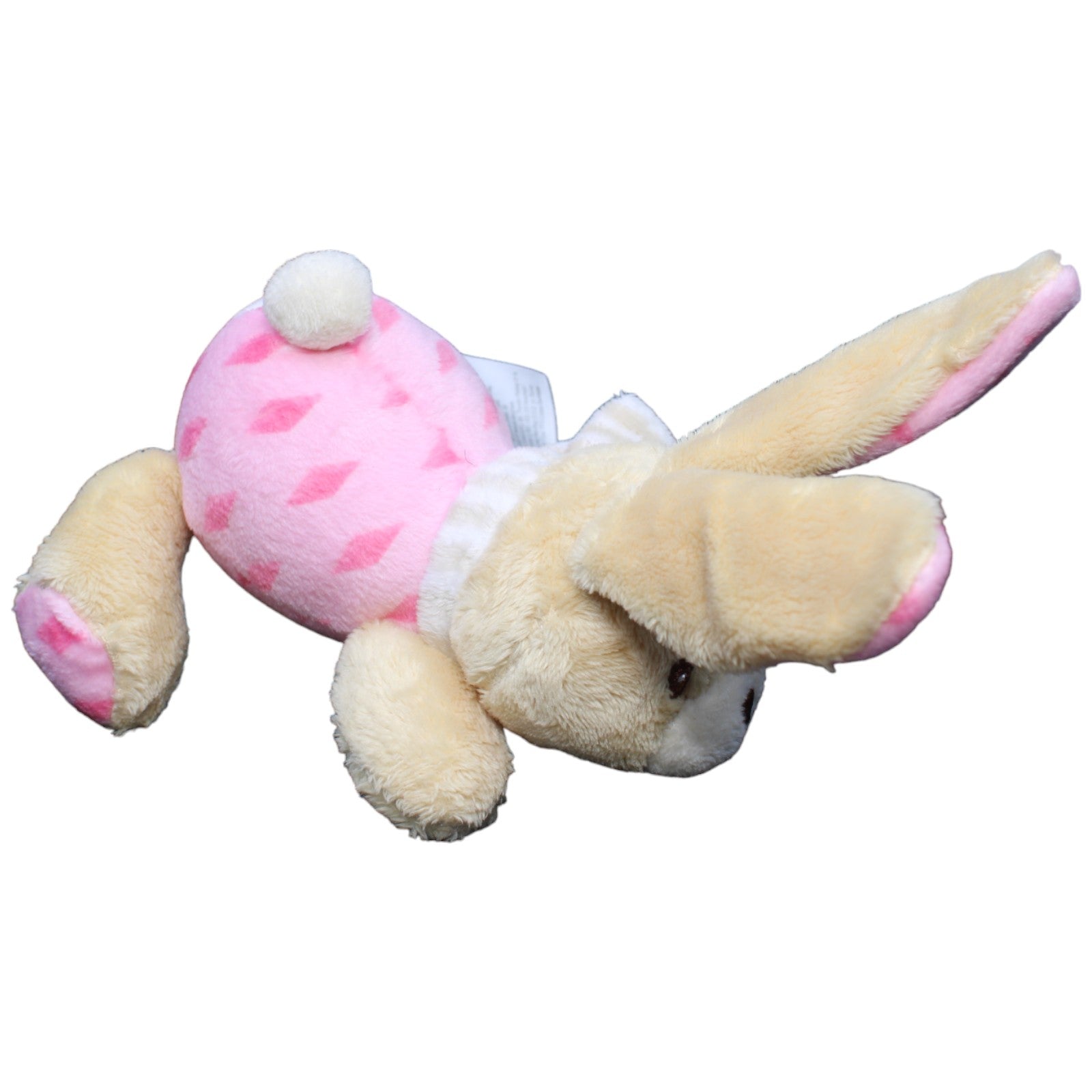 1232652 Ergee Hase rosa, liegend Kuscheltier Kumpel Leo Gebraucht KiK