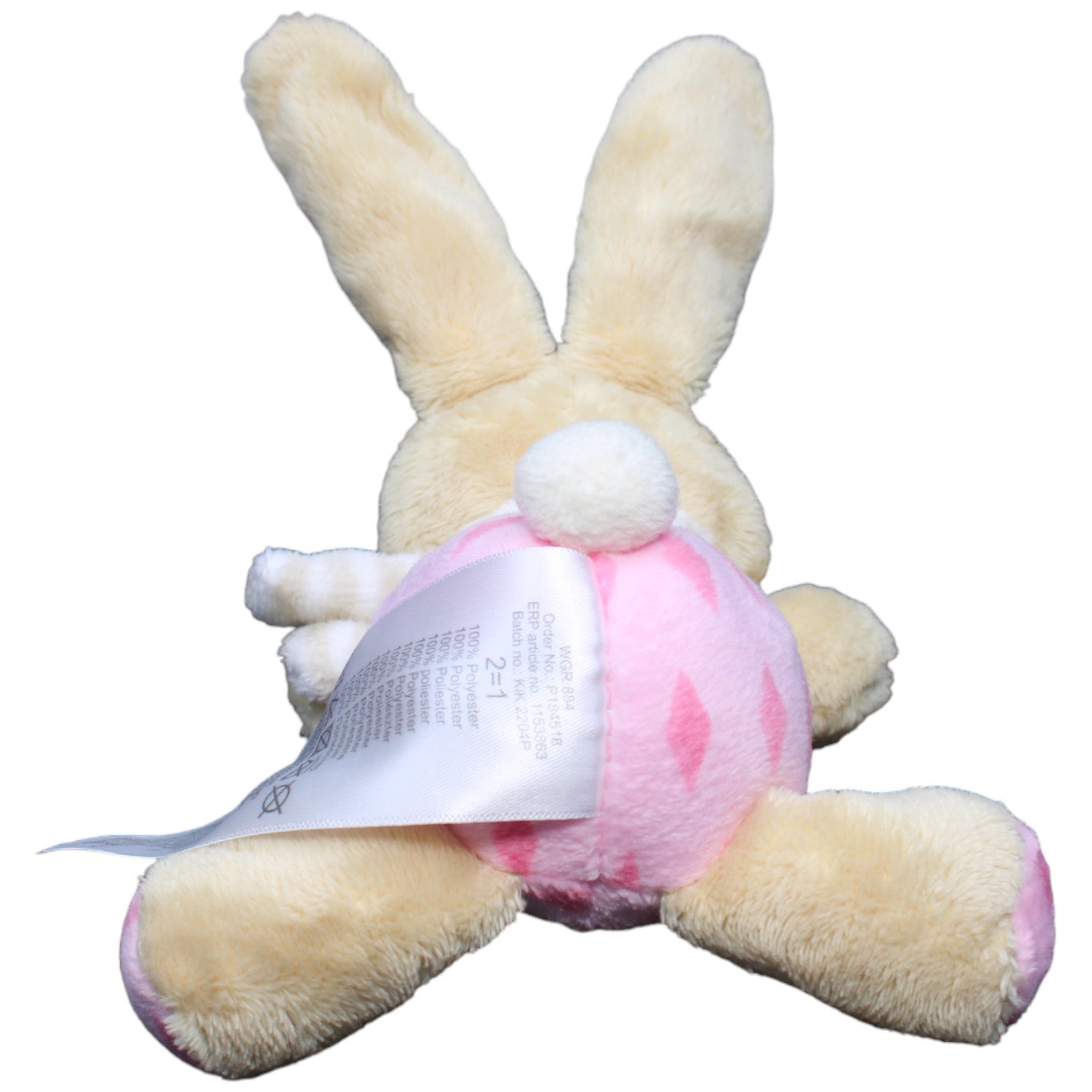 1232652 Ergee Hase rosa, liegend Kuscheltier Kumpel Leo Gebraucht KiK