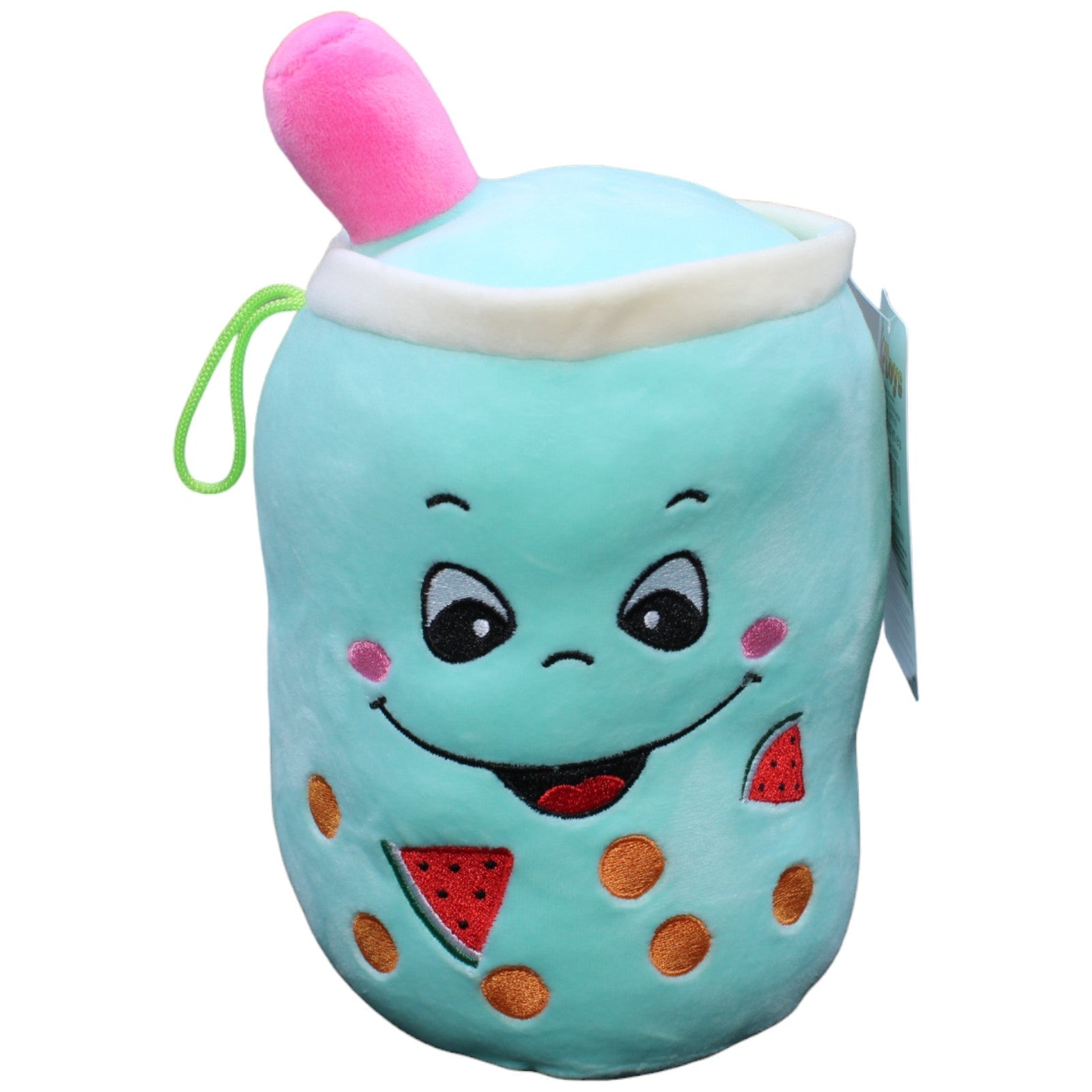 1232676 K-Toys Bubble Tea Becher, Wassermelone Plüschfigur Kumpel Leo neu