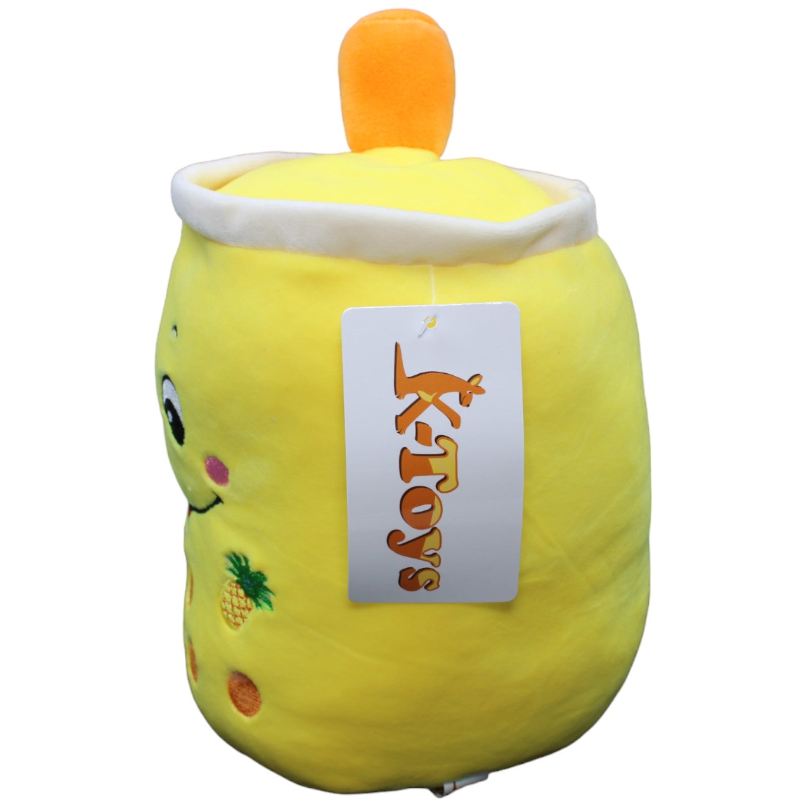 1232677 K-Toys Bubble Tea Becher, Ananas Plüschfigur Kumpel Leo neu