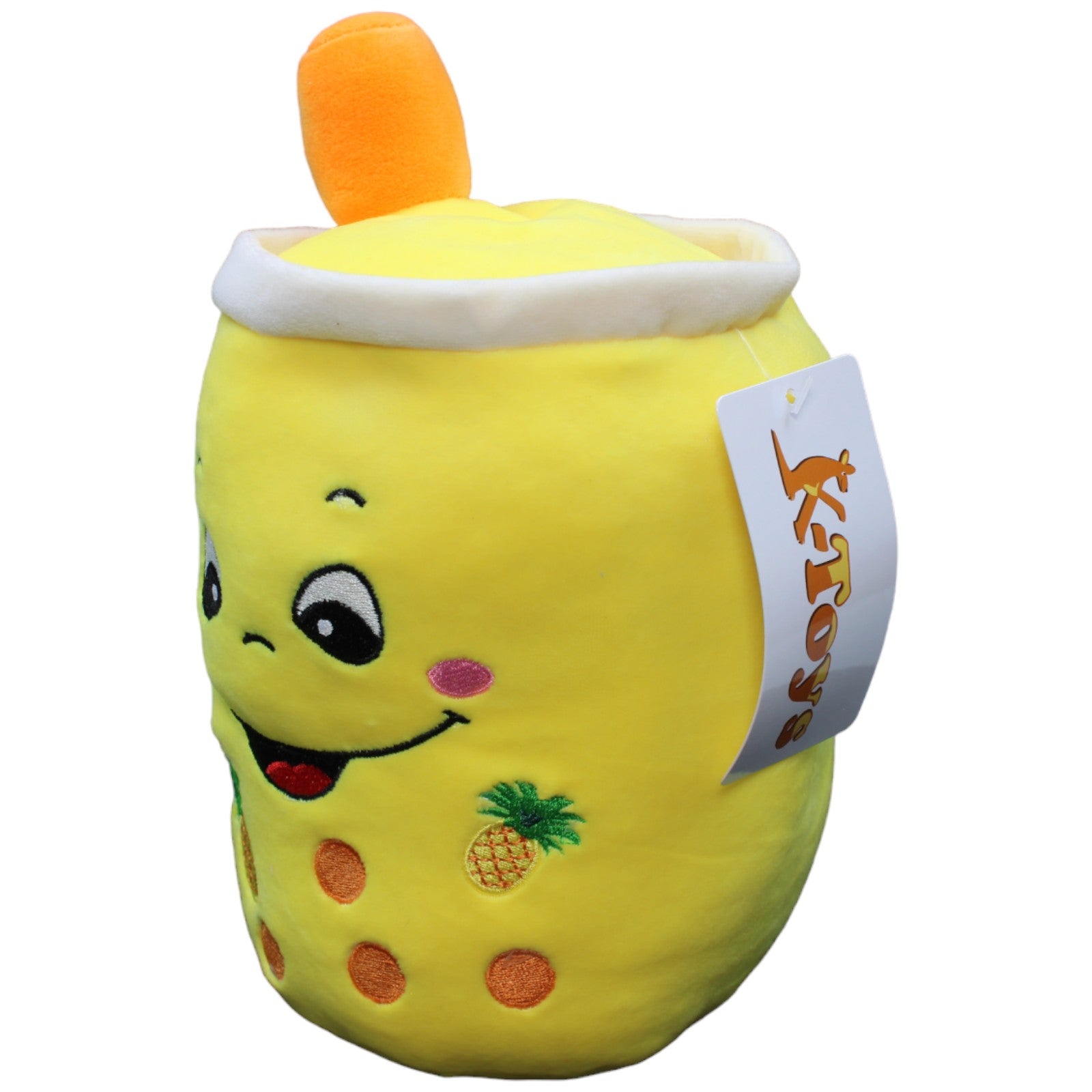 1232677 K-Toys Bubble Tea Becher, Ananas Plüschfigur Kumpel Leo neu