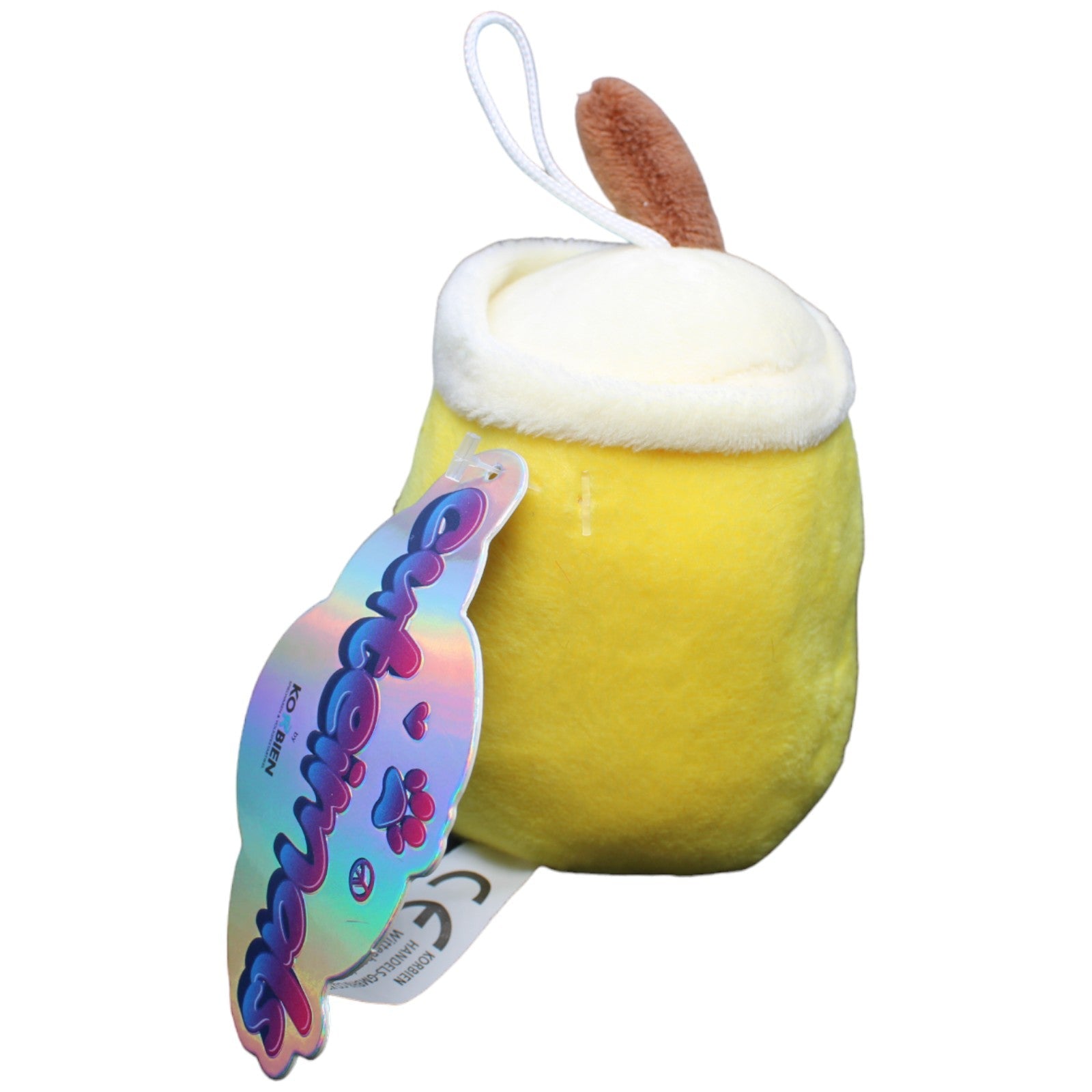 1232679 Korbien Mini-Bubble Tea Becher, Ananas Plüschfigur Kumpel Leo neu