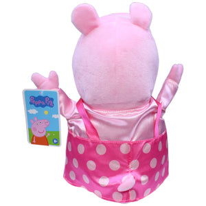 1232684 Play by Play Peppa mit gepunktetem Kleid aus Peppa Wutz Kuscheltier Kumpel Leo neu