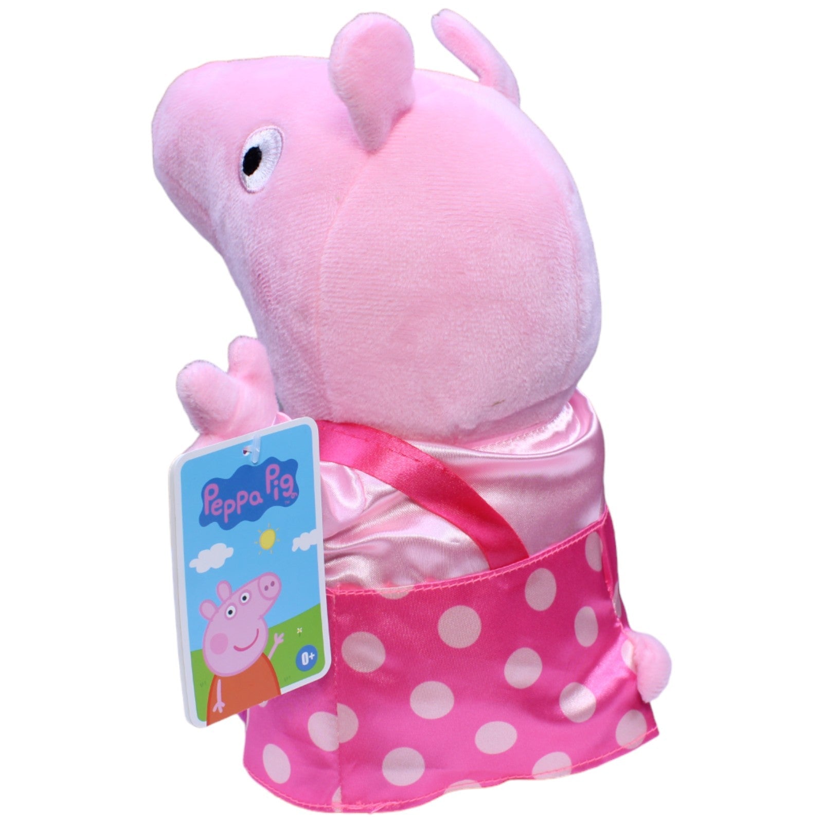 1232684 Play by Play Peppa mit gepunktetem Kleid aus Peppa Wutz Kuscheltier Kumpel Leo neu